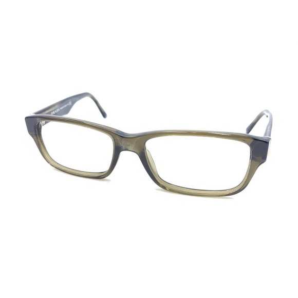 Prada VPR 16M 0AQ-1O1 Translucent Olive Green Eyeglasses Frames 53-16 140 Italy - Picture 8 of 12